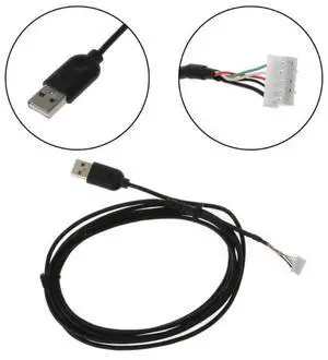 FOR USB Mouse Cable Cord PVC Mice Line Replacement Wire for G102 Gaming Mouse Replacement Part Repair Accessory FOR USB Mouse Cable Cord PVC Mice Line Replacement Wire for G102 Gaming Mouse Replacement Part Repair Accessory
