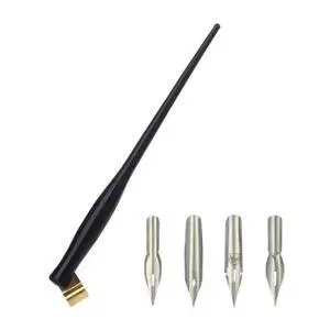 FOR Dip Pen Holder and 4 Replaceable Pen Tip Set Resin Dip Pen Holder for Beginner FOR Dip Pen Holder and 4 Replaceable Pen Tip Set Resin Dip Pen Holder for Beginner