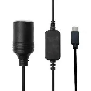 FOR USB C 5V to 12V Car Cigarette-Lighter Socket Female Converter Cord for DVR FOR USB C 5V to 12V Car Cigarette-Lighter Socket Female Converter Cord for DVR