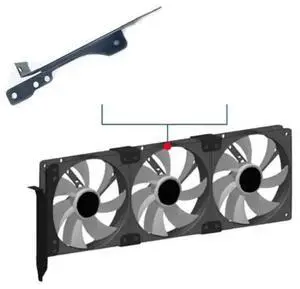 FOR DIY Graphic Video Card Companion PCI Bit Fan Cooling Bracket Support For 9cm 12cm Fan with Mounting Screws FOR DIY Graphic Video Card Companion PCI Bit Fan Cooling Bracket Support For 9cm 12cm Fan with Mounting Screws