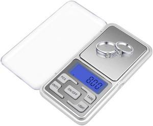 Gram Scale 220g / 0.01g, Digital Pocket Scale with 100g Calibration Weight,Mini Jewelry Scale, Kitchen Scale,6 Units Conversion, Tare & LCD Display, A