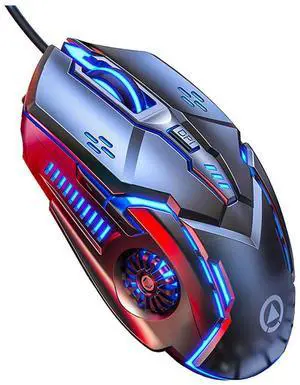 Wired Mouse,Silent Click Mouse Compatibility for PC/Laptop-Black