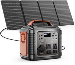 Jicheng Powerbank 300w Portable Power Station with 60w Solar Panel for Camping Solar Generator 296Wh 80000mAh Lithium Battery
