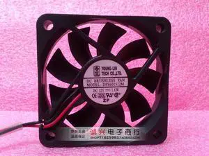 For young . lin 6015 12v 1.6w dfs601512m 6cm cooling fan