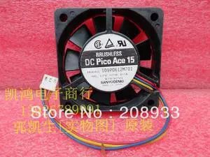 For Sanyo SANYO 109P0612M701 12V 0.07A 6015 6CM dual ball bearing  ++cooling fan