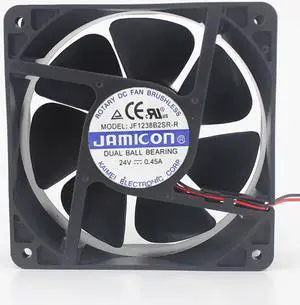 Jamicon JF1238B2SR-R DC 24V 0.45A 120x120x38mm 2-wire Server Cooling Fan