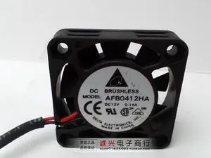 For delta 4010 4cm server fan 12v 0.14a afb0412ha dual ball