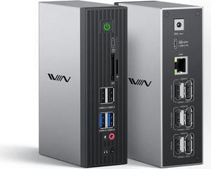 USB C Docking Station, IVIIN 4K@60Hz Quadruple Display 19-in-1 Laptop USB C Dock with 130W Power,Compatible with MacBook M1/M2 Dell HP Lenovo(3 HDMI,3 Displayport) Thunderbolt 4/3 USB4 Dock