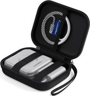 UCOMX Travel Case for 3 in 1 Wireless Charger,Hard EVA Carrying Charger Case,Portable Storage Waterproof Bag with Zipper,Soft Durable Pouch Bag for Foldable Wireless Charger,Adapter,Cable(Box Only)