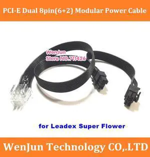 Sale  PCI-E Dual 8pin(6+2) Modular Power Supply Adapter Cable for 9pin Leadex series