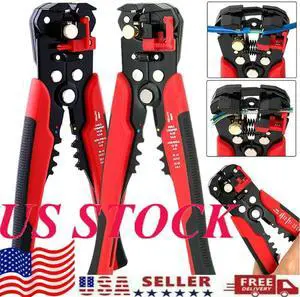 Automatic Cable Crimper Tool Cable Wire Stripper Cutter Crimper Automatic Multifunctional Terminal Crimping Stripping Plier Tools Self-Adjustable Cable Wire Crimper Crimping Tool Stripper Plier Cutter