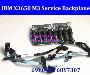 For IBM X3650 M3 service HDD hard driver backplane with cable 69Y0650 68Y7307
