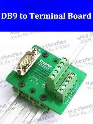 sale DB9 to terminals adapter plate DR9 male switch to terminal board