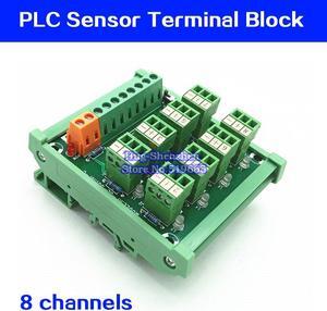 3-wire 8-channel proximity switch PLC sensor terminal block NPN/PNP compatible capture card