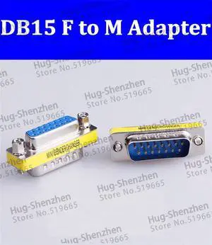 Female to Male 2Row 7P+8P 15P Adapter 7P/8P DB15 Connector DB15 two Row data transmission protect joint 15P Connector 10pcs
