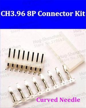 CH3.96 CH3.96-8P 8Pin Connector Spacing 3.96mm (Plug + Curved Seat + terminals pins ) male female socket 90 socket