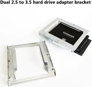 2.5 to 3.5 double-layer hard disk adapter bracket extraction bracket double slide computer hard disk adapter holder