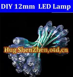 100pcs/sting green lamp IP68 led pixel module DC5V input 12mm through-hole LED RGB lamp dump nodel for DIY 100pcs/sting green lamp IP68 led pixel module DC5V input 12mm through-hole LED RGB lamp dump nodel for DIY