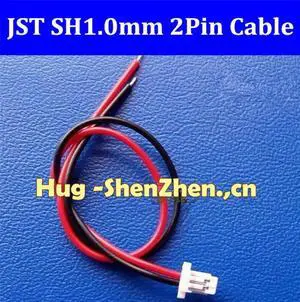30pcs Micro JST SH 1.0mm Pitch 2-Pin Female Connector with Wire jst 2pin 1.0 connector