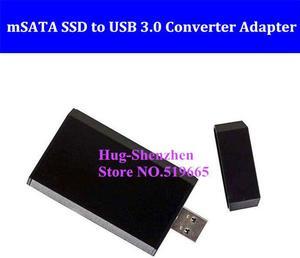 Portable Mini PCI-e mSATA SSD to USB 3.0 Converter Adapter Enclosure Case Mobile Hard Disk Box for 30 X 50 mm mSATA SSD