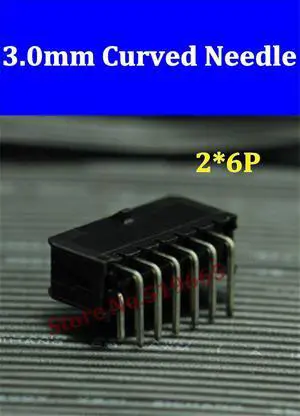 3.0mm 50pcs 2*6p 12pin car power connector molex 43045-1200 socket  with curved needle