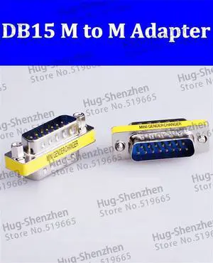 Mini Gender Changer DB15 VGA,2rows. Male to Male Connector Adapter 50pcs/lot
