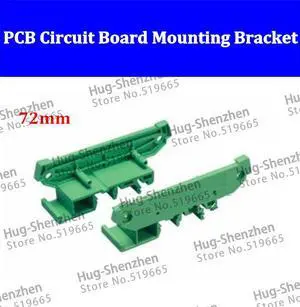 72mm PCB Circuit Board Mounting Bracket For DIN 35mm Rail Mounting,C45 50pair/lot