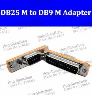 DB9 DB25 Male to Male Adapter D9/D25 Serial Port Adaptor 9Pin/25Pin Male Connector 9P/25P Convert protect joint