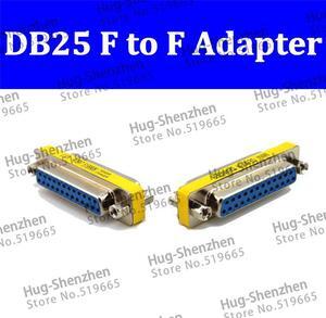 Wholesale Promotion Serial Cable Extended Adapter 25 Pin DB25 Female to Female M/M Mini Gender Changer Connector 5pcs