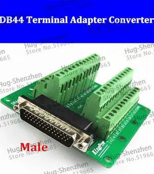 DB44 D-SUB DR-44 44  DR44 pins DB 44 port  Terminal block adapter converter PCB board Breakout 3 row-4pcs