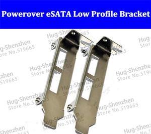 Powerover eSATA 2Port PCI-e adapter card SATA3.0 card low profile bracket 8CM for chassis 50pcs/lot