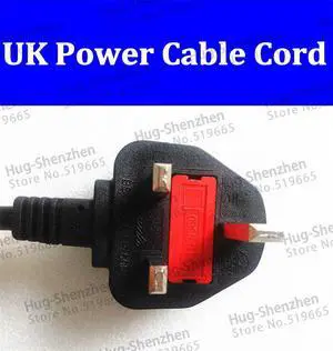 China wholesale 1.8M UK power cord cable 1.0mm2 with fuse -1pcs China wholesale 1.8M UK power cord cable 1.0mm2 with fuse -1pcs