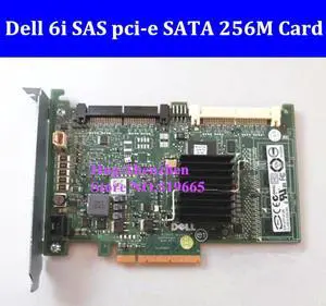 PERC 6I RAID6 SAS RAID CONTROLLER PCI-E Card pci-e SATA 256M Ram for Dell Poweredge without battery and bracket