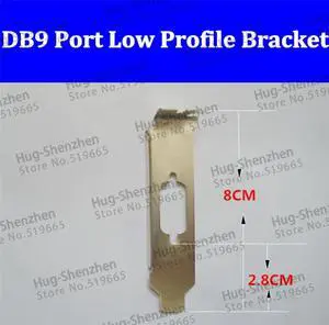 PCI PCI-E VGA DB9 Serial Com Port Low Profile Bracket for 2U DELL HP mini case 10pcs