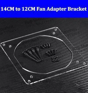 3mm 14CM fan to 12CM fan Adapter Bracket holder with screws --5pcs/lot