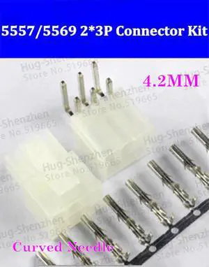 Automotive Connectors 5557 5569 4.2MM 6P connector plug + seat + terminal 200PCS looper