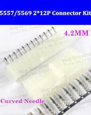 50pcs Automobile connector 5557/5569 Pitch 4.2MM 24P connector Plug + Curved needle seat + terminals