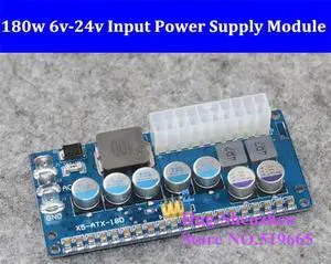 DC DC ATX PSU 8-22V 180W Pico ATX Switch Pico PSU 24pin MINI ITX DC to Car ATX PC Power Supply Module For Computer