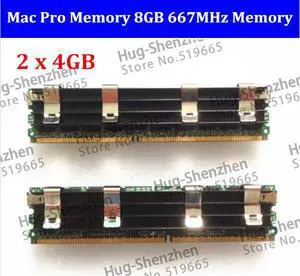100%  for Mac Pro Memory 8GB (2 x 4GB) DDR2 PC2-5300 FB-Dimm DDR2-667MHZ memory