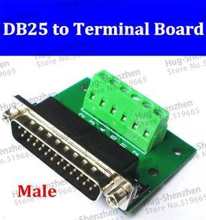 DB25 to Terminal DB25-2.0 adapter board serial port Male 6-pin breakout wholesale