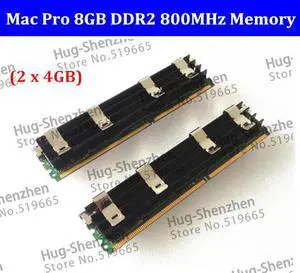 100%  for Mac Pro Memory 8GB (2 x 4GB) DDR2 PC2-6400 FB-Dimm DDR2-800MHZ memory