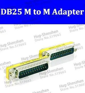 Wholesale Promotion Serial Cable Extended Adapter 25 Pin DB25 Male to Male M/M Mini Gender Changer Connector 5pcs