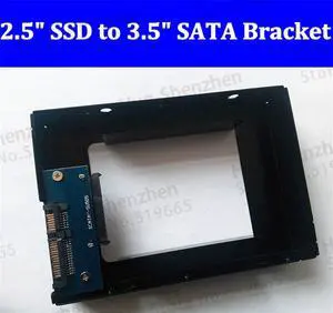 2.5'' SATA HDD/SSD to 3.5'' SATA HDD Transfer Rack Trayless Mobile Rack bracket for Hard Disk Driver Metal Material