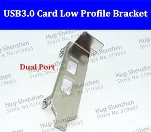 Powerover USB3.0 2Port PCI-e adapter card USB3.0 card low profile bracket 8CM for ASM1042/NEC card 5pcs/lot
