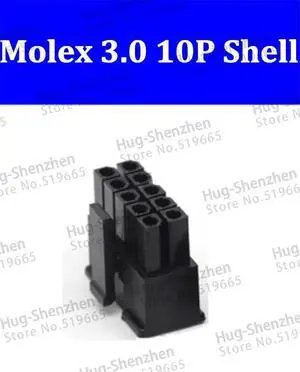 5557 50pcs/lot molex 3.0 2*5P black male power connector pitch 3.0mm plastic shell connector with 5557 50pcs/lot molex 3.0 2*5P black male power connector pitch 3.0mm plastic shell connector with