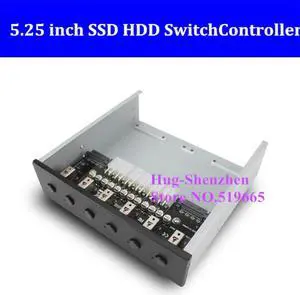 5.25inch optical Hard drive selector extension switcher SSD HDD Power Switch controller For Desktop with 2.5 inch SSD driver