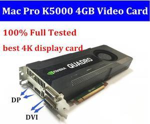 100% Full Tested Nvidia Quadro K5000 4GB Graphics Card for Mac pro 3.1-5.1 Support 4K /BOOTCAMP/CUDA