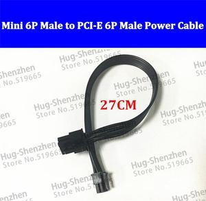 mini 6pin male to pcie 6pin male video card 6 pin to 6 pin power cable for Mac Pro G5 GTX680 GTX480---5pcs/lot