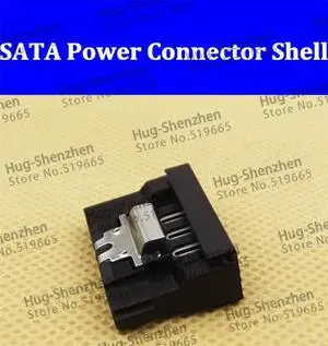 10 pcs Black SATA Pierce SATA Power Supply Terminal Connector shell with Buckle