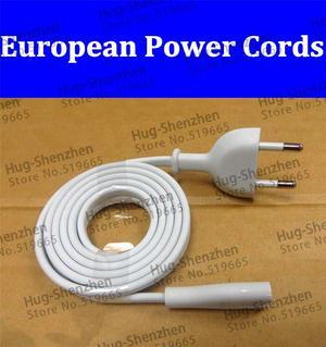 2PCS 1.8M European 2-Prong Port AC Power Cord Cable For Router for apple TV PS2 PS3 Slim Power Cable